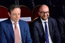 "Waarom niet ik, burgemeester van Antwerpen?”, grapt Michel in zijn beste Nederlands. (Foto © Jef Cauwenberghs )